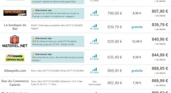 Moins de 790 euros Ultrabook Sony Vaio Série T + Console Playstation Vita