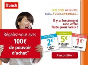 Coupons de reduction Flunch