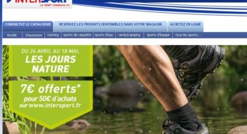Intersport moins 7 euros pour 50 euros d’achats