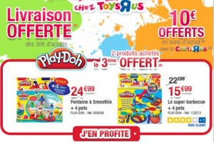 Play-Doh : 2 achetés = 3ème GRATUIT + livraison gratuite + 10 euros en bon achat