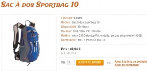 Sac à dos Sportbag 10