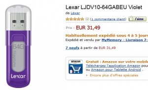 cle usb 64go lexar 31 euros