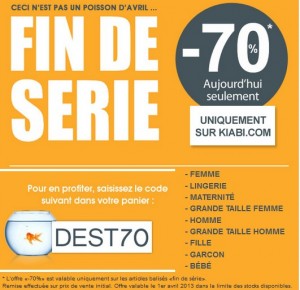 destockage kiabi moins 70 % 1 avril