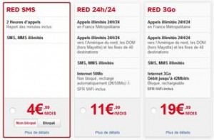 forfait moins 5 euros SFR