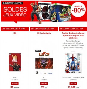 jeux video en soldes fnac