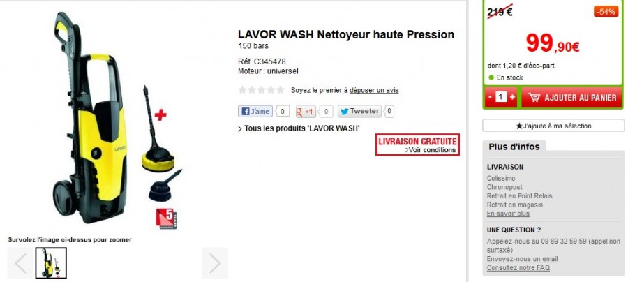 LAVOR WASH Nettoyeur haute Pression