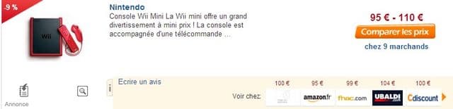 prix wii mini