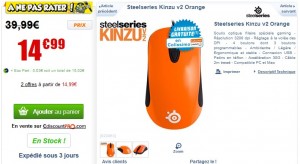 promo souris gaming Steelseries Kinzu v2