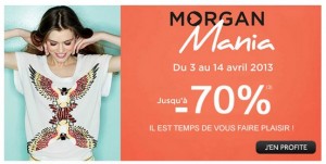 Réductions jusqu’à moins 70% sur Morgan (livraison gratuite) 