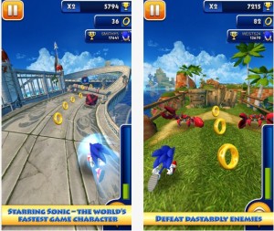 Sonic Dash gratuit sur iTunes 