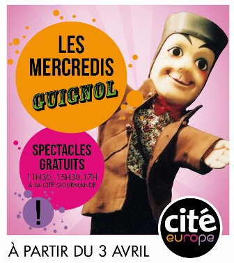 Spectacles de Guignol gratuit à la Cité Europe les mercredis