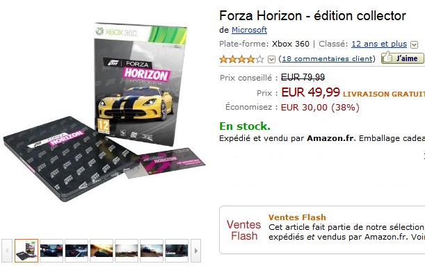 Vente flash édition collector Forza Horizon à 49,99 euros (port inclus)