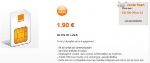 vente flash mobicarte Orange