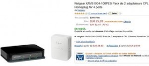 2 adaptateurs CPL Netgear 200 Mbit/s pour 25 euros