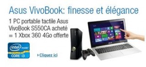 599 euros PC portable tactile 15, 6" Asus + Xbox 360 gratuite