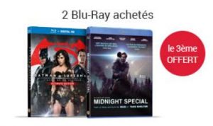 FNAC BLU-RAY : 2 achetés = le 3eme offert 