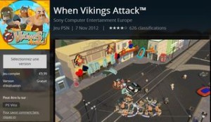 Gratuit jeu video When Vikings Attack sur PS3 et Vita