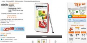 MOINS CHER Alcatel One touch scribe easy