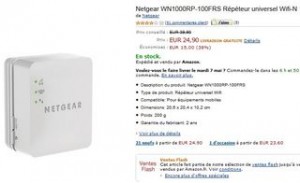 Moins de 25 euros le répéteur Wi-Fi mobile Netgear 