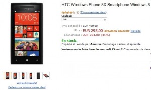 PLUS BAS BRIX : HTC Windows Phone 8X