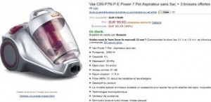 PROMO Aspirateur Vax Power 7 Pet