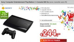 PROMO PS3 SONY 500GO 144 EUROS