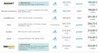 159,99 euros la PS3 Ultra slim 12 Go (167,99 avec FP)
