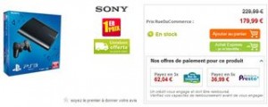 Plus bas prix PS3 Ultra slim 12Go à seulement 179,99 euros / livraison gratuite