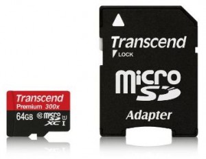 Transcend 64 Go Carte mémoire microSDXC 