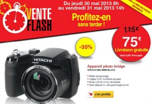 Vente flash  appareil photo bridge Hitachi Darty