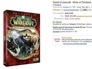 World of Warcraft: Mists of Pandaria à 19,9 euros (port inclus)