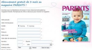 abonnement gratuit PARENTS