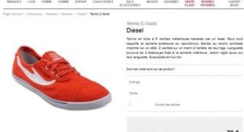 Moins de 30 euros les baskets Diesel (port inclus) – quantités limitées
