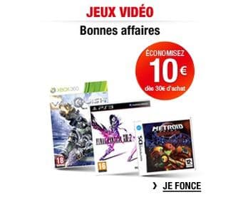 Jeux Vidéo : 10€ de réduction immédiate pour 30€ d’achat AUCHAN (+ livraison gratuite)