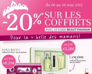 Moins 20% sur les coffrets Parfum : Beauty Success