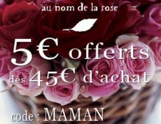 code promo fleurs au nom de la rose fete des meres