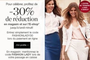 Moins 30% sur tout Marks & Spencer jusqu’à demain soir