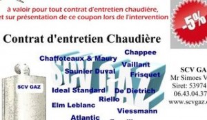 Moins 5% sur l’entretien de chaudières (départements 94 / 93 / 92 / 77)