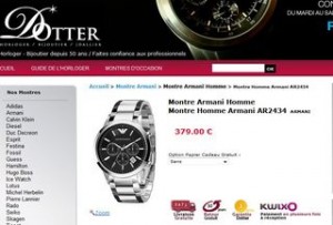 montre armani Dotter