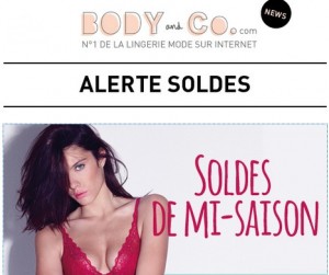 Soldes flottants Lingerie (Body&Co)