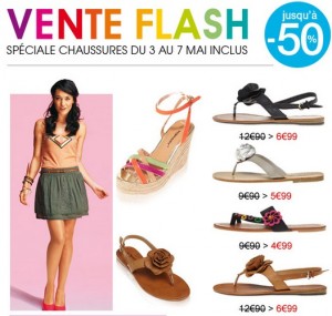 Vente flash Kiabi jusqu’à moins 50% sur les Chaussures