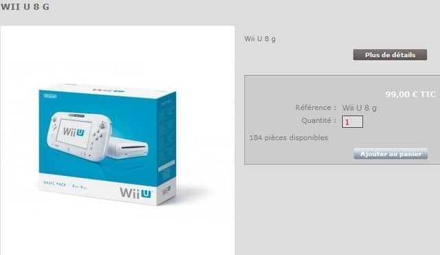 wii U 99 euros