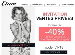 etam lingerie code promo