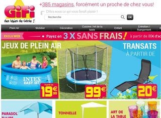 GIFI : Livraison gratuite sans minimum (et autres codes promo)