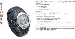 Moins de 30 euros montre cardio-frequencemetre