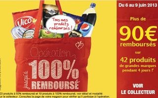 Produits 100% remboursés chez Franprix 