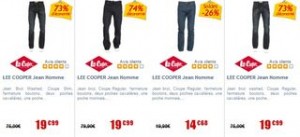 SOLDES JEANS LEE COOPER