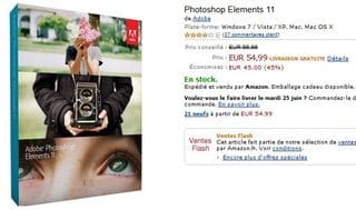 Vente Flash Adobe Photoshop Elements 11