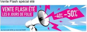 Vente flash Séjours ! De -40% à -50% en juillet et aout