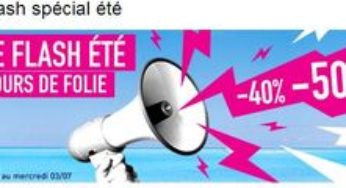 Vente flash Séjours ! De -40% à -50% en juillet et aout
